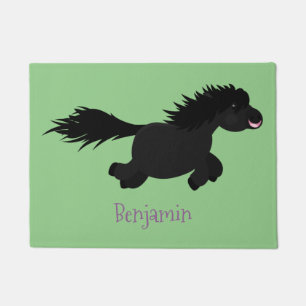 Paillasson Illustration d'un poney de Shetland mignon