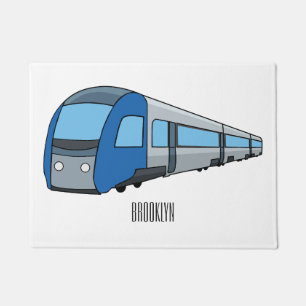 Paillasson Illustration d'un train électrique