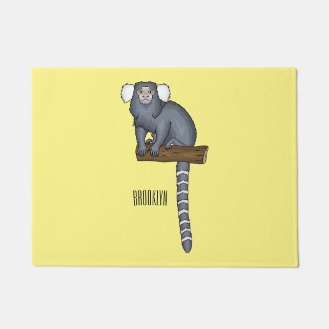 Paillasson Illustration marmoset commune (Devant)