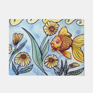 Paillasson Illustration Oranda Fancy Goldfish