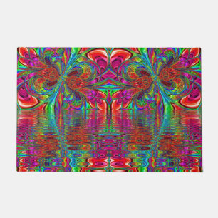 Paillasson Imaginaire arc-en-ciel Mosaïque Verre ridé