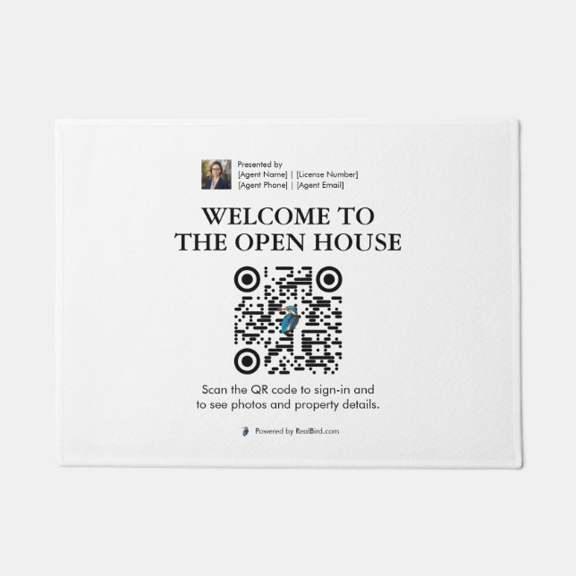 Paillasson Immobilier Open House Porte Mat (Devant)