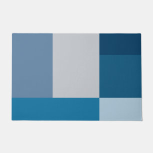 Paillasson Impression de bloc couleur Gray and Blues