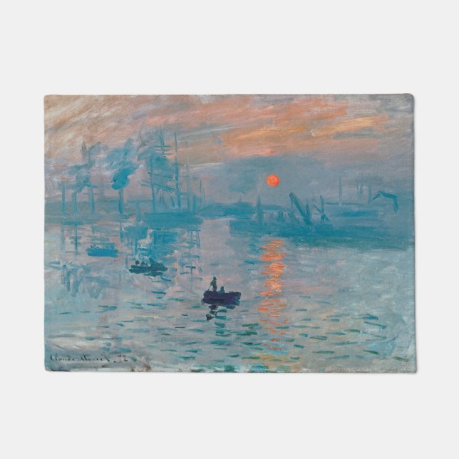 Paillasson Impression de Sunrise Claude Monet (Devant)