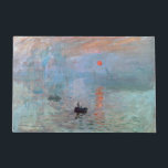 Paillasson Impression, lever de soleil, Claude Monet<br><div class="desc">Oscar-Claude Monet (14 novembre 1840 - 5 décembre 1926) était un peintre français, un fondateur de la peinture impressionniste française et le praticien le plus cohérent et le plus prolifique de la philosophie du mouvement d'exprimer ses perceptions avant la nature, surtout en ce qui concerne la peinture en plein air....</div>