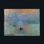 Paillasson Impression Sunrise par Claude Monet<br><div class="desc">Impression Sunrise par Claude Monet.
S'il vous plaît visitez mon magasin pour un design plus intéressant et plus de choix de couleurs.
=> zazzle.com/iwheels*</div>