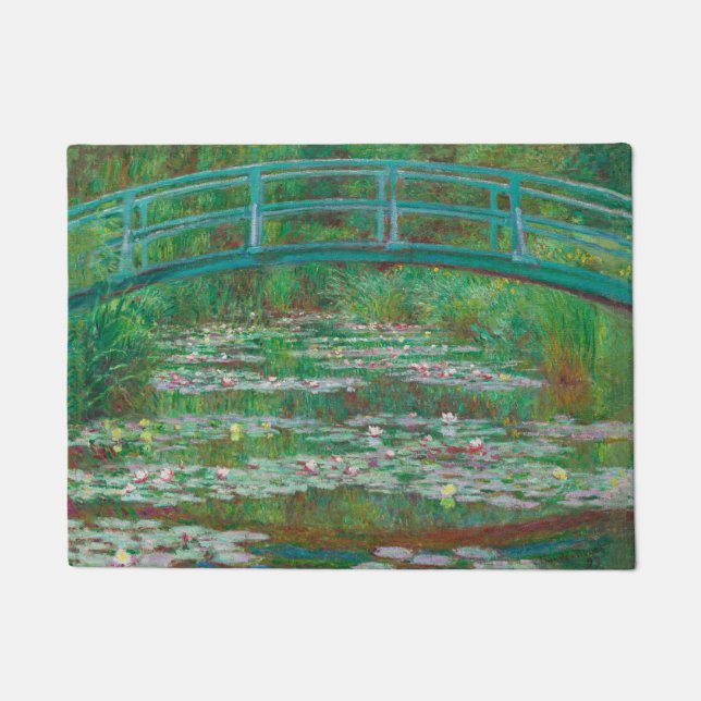 Paillasson Impressionniste japonais de Footbridge Claude Mone (Devant)