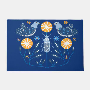 Paillasson Imprimantes d'art populaire scandinave   Décor nor