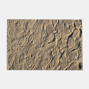 Paillasson Imprimantes de chaussures dans le sable