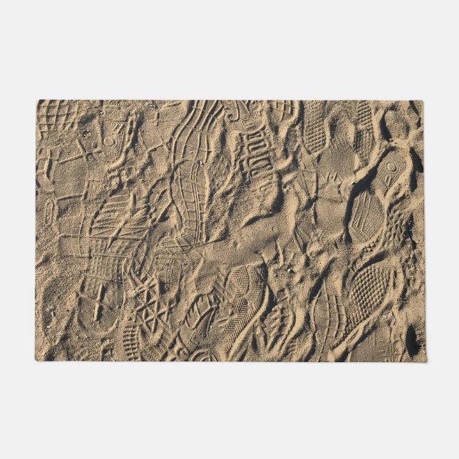 Paillasson Imprimantes de chaussures dans le sable (Devant)