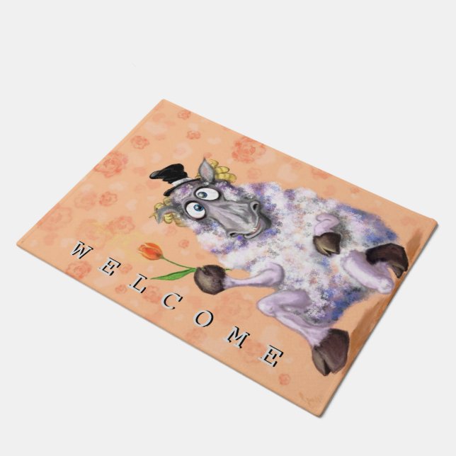 Paillasson In Love Ram - Bienvenue - Romantique (Incliné)