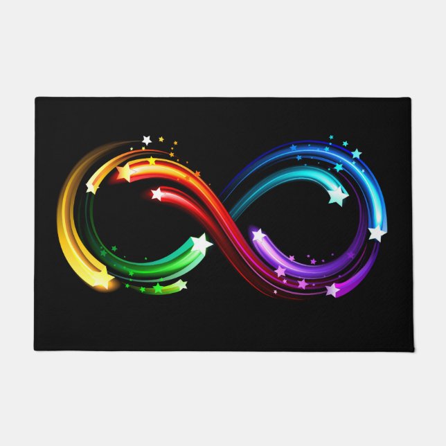 Paillasson Infinity symbol of rainbow comets (Devant)