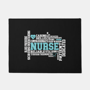 Paillasson Infirmière mignonne RN LVN École d'infirmières Méd