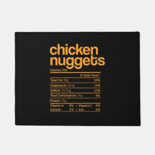 Paillasson Informations nutritionnelles drôles de nuggets de