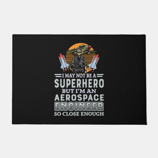 Paillasson Ingénieur Je Suis Ingénieur Aérospatial (Devant)