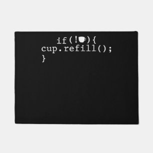 Paillasson Ingénieur logiciel de codage intelligent de rempli
