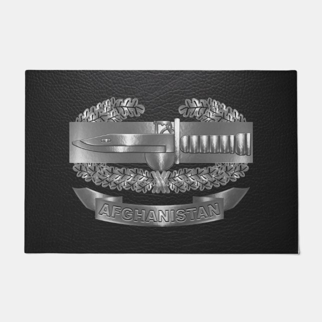 Paillasson Insigne d'action de combat Afghanistan Vétérinaire (Devant)