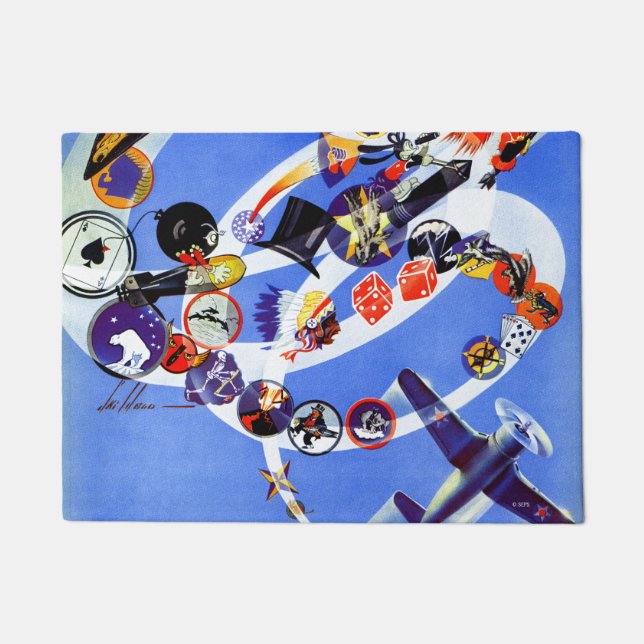 Paillasson Insigne de l'escadron (Devant)