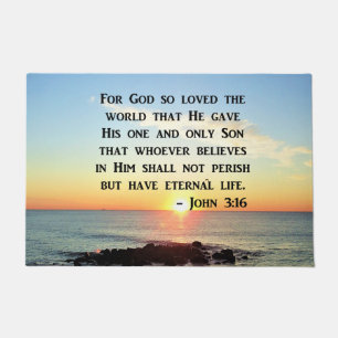 PAILLASSON INSPIRING JOHN 3:16 SUNRISE PHOTO DESIGN