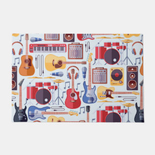Paillasson Instruments de musique colorés motif