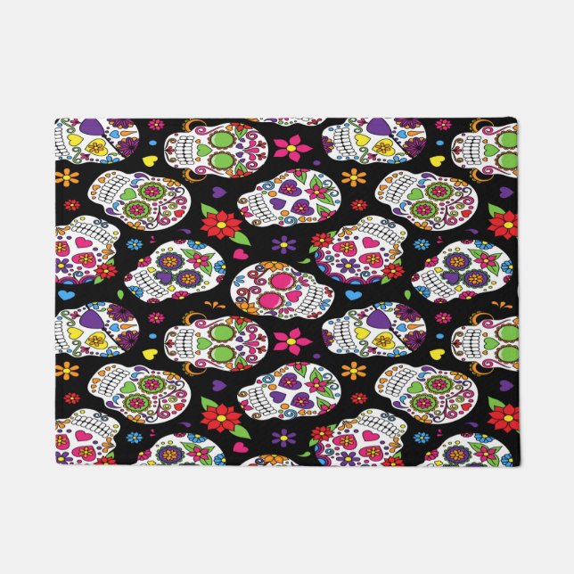 Paillasson Intimidation effrayante et terrifiante de crâne de (Devant)