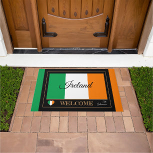 Paillasson Irlande et Irlande Flag house mats/sports Welcome