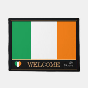 Paillasson Irlande et Irlande Flag house mats/sports Welcome