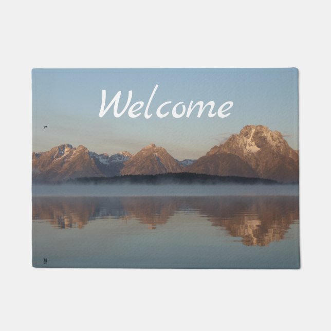 Paillasson Jackson Lake Dam réflexion dans Grand Teton Park (Devant)