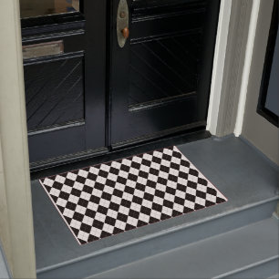 Paillasson Jacquard Motif noir et blanc