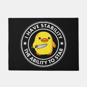 Paillasson J'Ai La Stabilité De Stab Funny