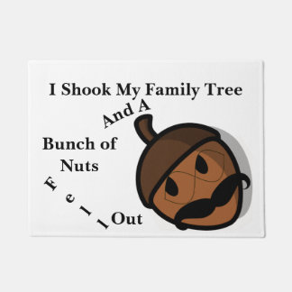 Paillasson J'ai secoué mon arbre généalogique