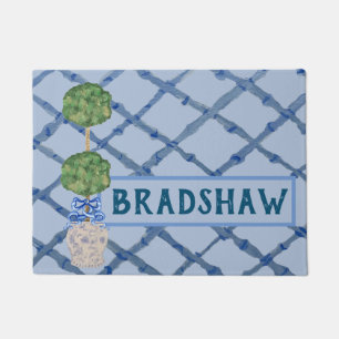 Paillasson Jar de jarres de gingembre de Chinoiserie peinte