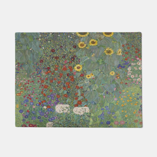 Paillasson Jardin agricole avec tournesol par Gustav Klimt (Devant)