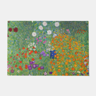 Paillasson Jardin aux fleurs Gustav Klimt Art Vintage Art Nou