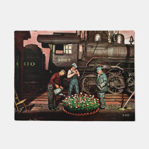 Paillasson Jardin d'agrément de yard de train par Stevan