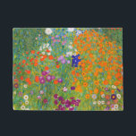 Paillasson Jardin des fleurs de Gustav Klimt<br><div class="desc">Veuillez visiter mon magasin pour plus de design intéressant et plus de choix de couleurs.
=> zazzle.com/colorfulworld*</div>