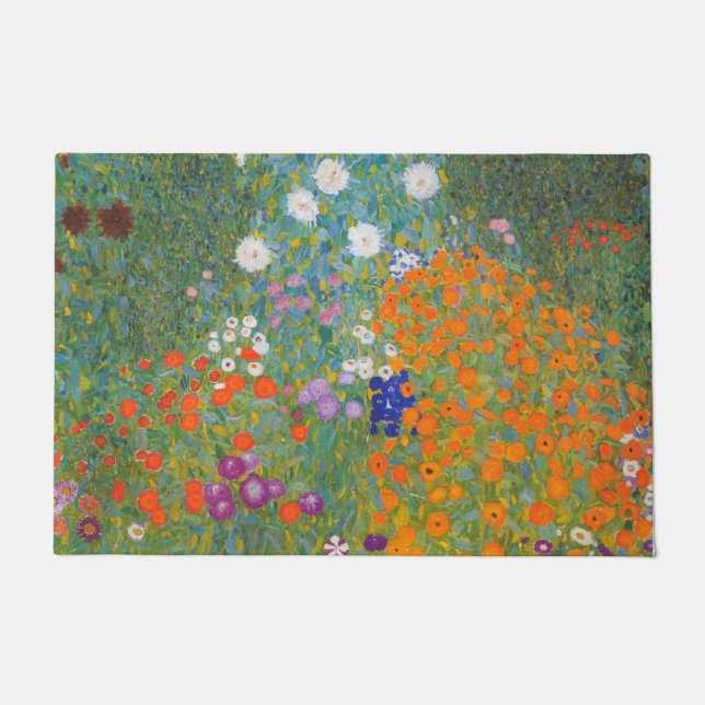 Paillasson Jardin des fleurs (par Gustav Klimt) (Devant)
