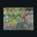Paillasson Jardin d'Iris à Giverny Monet Art fine<br><div class="desc">Le jardin d'Iris à Giverny,  Claude Monet 1899-1900. Huile sur toile.</div>