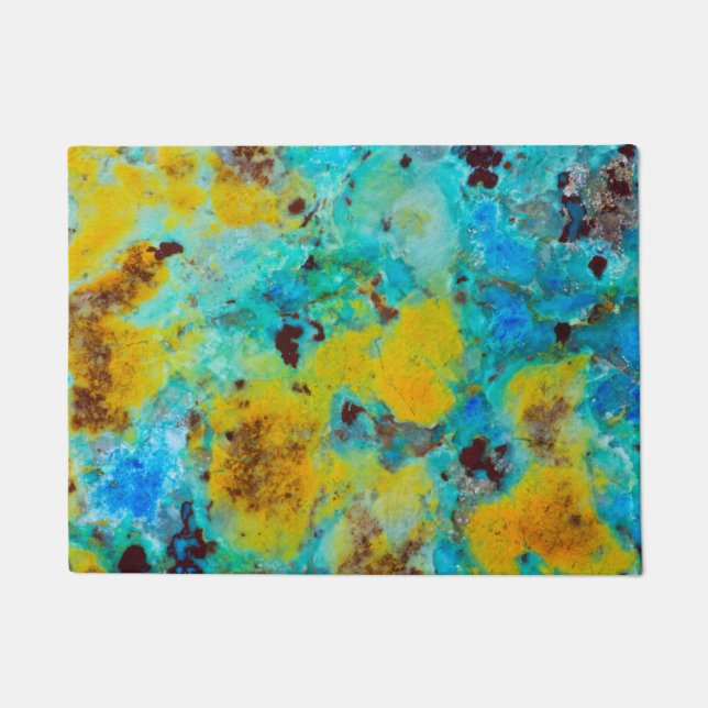 Paillasson Jasper Chrysocolla Bleu (Devant)