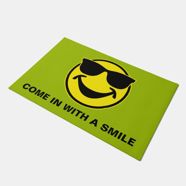 Paillasson Jaune cool + votre dos. & idées (Incliné)