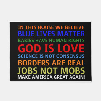 Paillasson Je crois au format MAGA