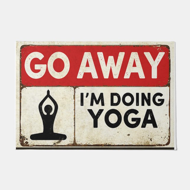 Paillasson Je fais du yoga (Devant)