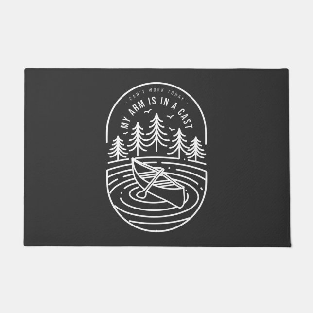Paillasson Je ne peux pas travailler aujourd'hui mon bras est (Devant)