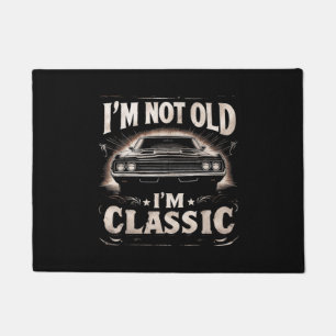 Paillasson Je ne suis pas vieux Je suis classique Retro Vinta