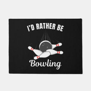 Paillasson Je préférerais jouer au bowling
