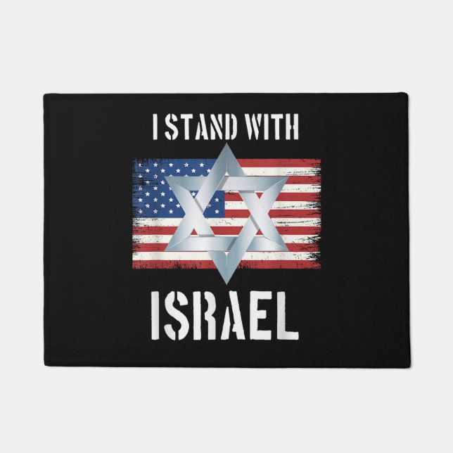 Paillasson je suis avec Israël  (Devant)