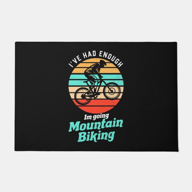 Paillasson Je Vais En VTT (Devant)