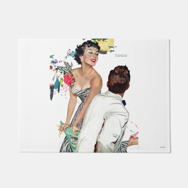 Paillasson Je veux un homme 2 (Devant)