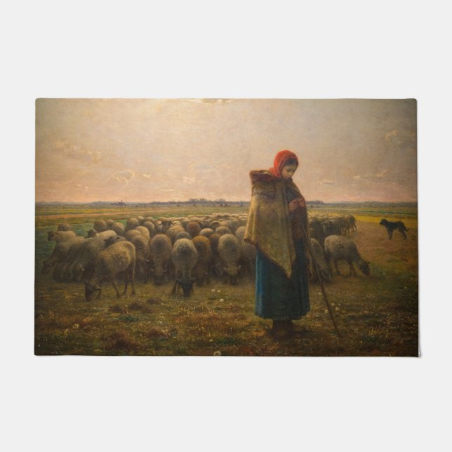 Paillasson Jean-Francois Millet - Berger et troupeau 1863 (Devant)