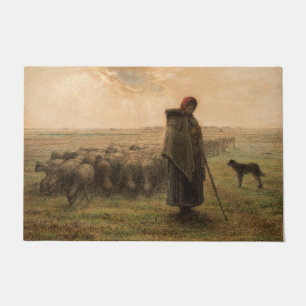 Paillasson Jean-Francois Millet - Berger et troupeau 1865